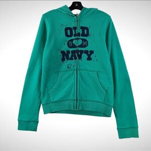 Old Navy Girls Teal Zippered Hoodie Size XL!